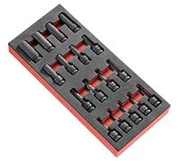 FACOM PM.NSX Plateau mousse pour 17 Douilles Impact Torx, Noir, 1/2"
