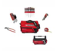 FACOM Probag, sacoche textile pour outils, 20 pouces, 28 pièces : 8 tournevis, 9 clés plates, 9 clés Allen, pince isolée