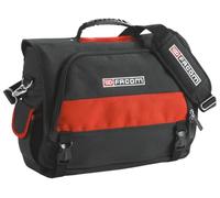 FACOM - Sac Textile pour Outils et Pc Portable - BS.TLBPB - Trousse de Transport - 14 Pochettes Intérieur et 2 Poches Latérales Extérieur - Sangle avec Mousse de Confort - pour Outillage à Main