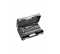 FACOM SL.171-4P6 Coffret de douilles 6 Pans métriques cliquet verrouillage, Noir/Gris, 1/2", Set de 26 Pièces