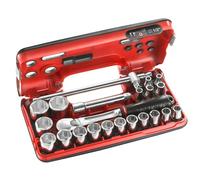FACOM SL.DBOX4 - Coffret Douilles 1/2" 6 Pans Métriques - 22 Pièces