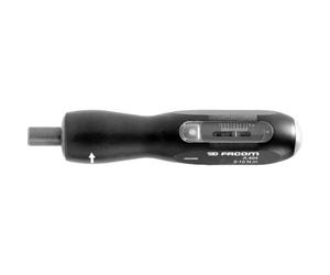 FACOM - Tournevis avec Vernier de Réglage - A.402 - Outils Classe II Type D - Serrage Monosens à Droite - Sortie Hexagonale Femelle - Adaptateur ECR 1/4 e Réglage Comprise - Matériau Robuste