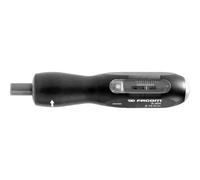 Facom Tournevis Monosens avec Vernier de Réglage pour Embout 1/4" Sens de Serrage Dynamométrique et Adaptateur ECR 1/4" A.404, Noir, 2-10Nm