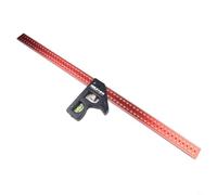 FACULX Équerre combinée, règle d'angle en acier inoxydable, équerre de menuiserie réglable avec niveau à bulle, outil de mesure pour menuisier ingénieur (600 mm)