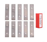 FACULX Inserts solides en carbure de tungstène 50 x 12 x 1,5 mm lames de grattoir rectangulaires, lames de racloir, rainurage en carbure de tungstène pour le travail du bois