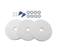FACULX Lot de 3 grandes roues C6 avec roulement de rechange, pour modèles Polaris 180, 280