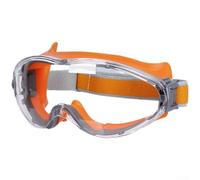 FACULX Lunettes de sécurité anti-buée entièrement fermées pour le ponçage | Lunettes de travail anti-poussière, coupe-vent, visière de protection en polycarbonate, lunettes de sécurité anti-buée