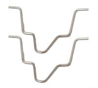 FACULX Support métallique compatible avec BMW Série 3 E90 pour lci Sedan | for Touring Lot de 2 clips à ressort pour ampoule de phare OEM 63127246480 Argenté Remplacement direct facile