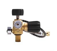 FACULX Tuyau de remplissage de cylindre de plongée avec double jauge pour | Tuyau de station de remplissage d'air respiratoire 3 options de filetage 18 mm 5/8 UNF 7/8 UNF Tuyau à ressort flexible 630