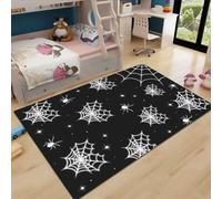 Fadaing Tapis à poils courts en toile d'araignée - 160 x 230 cm - Lavable - Antidérapant - Intérieur - Motif 3D coloré - Pour fille et garçon