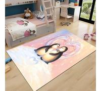 Fadaing Tapis à poils courts pour chambre à coucher - 120 x 160 cm - Lavable - Antidérapant - Intérieur - Motif 3D coloré - Pour fille et garçon - Décoration