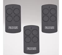 FADINI - Lot de 3 télécommandes Officielle DIVO 71 Noir 7113SL - 4 Canaux - 433,92 MHz - Rolling Code - Compatible ASTRO 43 & JUBI 433 + 1 Porte-clés DOMOBIP