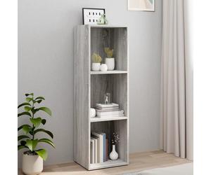 FAF-NEUF* Bibliothèque/Meuble TV - Déco salon - Sonoma gris - 36x30x114 cm bois ingénierie JUIN14246709