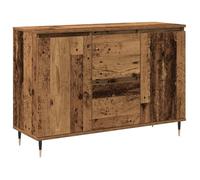 FAF-NEUF* Buffet bas d'entrée,Buffet Salon avec portes et tiroirs - vieux bois - 101,5x35x70 cm JUIN985292