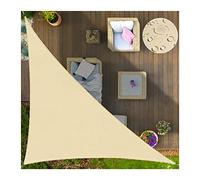 FAFAKO Voile d'ombrage triangulaire - 3 x 4 x 5 m - Anthracite - 95 % de protection UV - En toile d'extérieur - Imperméable et indéchirable - Pour terrasse, jardin, pergola (beige, 3 x 3 x 4,3 m)