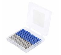 Fafeicy 0,2 Mm 30 Degrés Fraise de Gravure, Acier au Tungstène, Poli | Coupeur de sculpture sur bois à tige de 1/8 pouces, largeur de pointe de 0.2mm, élimination lisse des copeaux, pour la