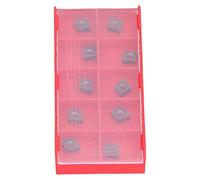 Fafeicy 10Pcs CCMT09T304 Carbure Inserts pour Tour Coupe Métal | Alliage d\'acier au tungstène, CCMT 80° Forme Rhombique, Semi-finition à finition, Coupe interrompue sur acier, Pour Barre