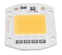 Fafeicy 220V COB LED Source Lumineuse, 50W Haute Tension Blanc Chaud | Connexion directe 220 V sans pilote, puce intégrée de 5 000 lumens, grand angle de faisceau de 120 degrés, support en
