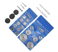 Fafeicy 45 Pièces Disque de Coupe Kit, 3 Types Ensemble Outil Rotatif | Coupe émeri pour le verre, roue en résine pour la coupe du métal, lame de scie HSS pour le bois, accessoires de meuleuse