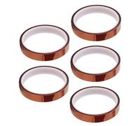 Fafeicy 5 Rouleaux de Ruban Thermique en Polyimide, 10mm X 90 Pieds, Ruban Haute Température, sans Résidus, de Subliation pour le Soudage par Presse à Chaud, 3D (25mm)