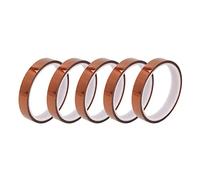 Fafeicy 5 Rouleaux de Ruban Thermique en Polyimide, 10mm X 90 Pieds, Ruban Haute Température, sans Résidus, de Subliation pour le Soudage par Presse à Chaud, 3D (20MM)