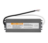 Fafeicy Adaptateur de Transformateur D'alimentation pour Pilote LED étanche IP67 Ultra Fin 100 W Entrée AC 110-250 V DC 12 V 24 Sortie Sélectionnable avec Couvercle en Alliage (DC24V)