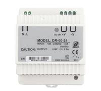 Fafeicy Alimentation Rail DIN DR-60-24, Bloc à Découpage 60W 24V 2.5A AC/DC | Convertisseur Monophasé 100-240V avec Protection Surcharge pour Éclairage Contrôle Industriel
