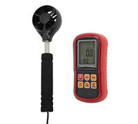 Fafeicy Anémomètre Numérique de Vitesse du Vent, Capteur à 8 Pales Haute | Outil de mesure CVC portable, de débit /moyenne, écran LCD rétroéclairé, maintien des données à arrêt automatique, unités