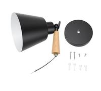 Fafeicy Applique Murale Rustique, Applique Murale de Ferme avec Poignée en Bois Rotative à 360 ° pour vanité de Couloir de Chambre à Coucher (Exclut la source de lumière)