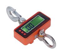 Fafeicy Balance de Grue électronique Industrielle Orange 1500 Kg 3000 Lb avec Télécommande sans Fil Affichage LED Précision 500 G pour Usine D'acier D'entrepôt (Prise UE 100-240V)