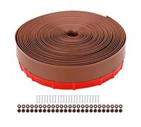 Fafeicy Bande d'étanchéité pour Porte de Garage, 39 Pieds Flexible Robuste | Calfeutrage, élastomère PVC, Espace Supérieur et Latéral, Portes en Métal, Bois et PVC, Vis en Acier Inoxydable 304