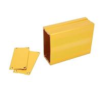 Fafeicy Boîtier de Boîtier de Projet de Bricolage de Type divisé en Alliage D'aluminium étanche 100x76x35mm or avec Oxydation par Sablage pour Décodeur de Carte de Circuit GPS