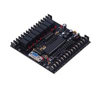 Fafeicy Carte de Contrôle Industrielle PLC, Module Microcontrôleur 20MR 24 V CC, Fiable, Compact, Installation Facile pour L'automatisation Industrielle