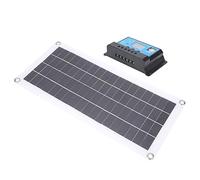 Fafeicy Chargeur Solaire Portable 20W Monocristallin pour Randonnée en | Double Ports USB, Contrôleur PWM 10A avec Écran Numérique, Tension Automatique 12V/24V, Boîtier ABS pour Camping Voyage