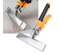 Fafeicy Cintreuse de Tôle, Pince à Cintrer à Mâchoire Droite de 6 Pouces, Sertisseuse à Main avec Poignée Ergonomique en TPR pour le Travail et la Fabrication du Métal CVC