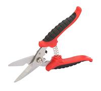 Fafeicy Ciseaux de Jardin Ciseaux Multifonctions en Acier 3CR13 de 180 Mm avec Poignée en PVC et Mécanisme à Ressort pour l'élagage de la Tôle, Coupe de Câbles, Jardiniers électriciens