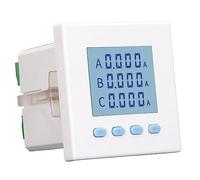 Fafeicy Compteur D'énergie Numérique triphasé AC220V 5A, Ampèremètre à écran LCD, Moniteur de Consommation D'énergie avec Coque Ignifuge en ABS pour L'automatisation des Sous-stations et