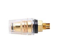Fafeicy Connecteur de Borne en Laiton M8 0,75 Mm 380 V avec Système de Verrouillage à écrou à Forte conductivité pour Instruments électroniques, équipements Industriels, Cellules Solaires (BLACK)