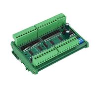 Fafeicy Contrôleur D'entrée sur Rail DIN 32 Canaux, Module D'entrée Numérique isolé avec Grand Dissipateur de Chaleur pour L'automatisation PLC DC 6.5-24V (PNP avec coque)