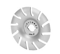 Fafeicy Disque de Façonnage de Broyeur en Acier Inoxydable, Disque de Sculpture sur Bois à 12 Dents de 95 Mm avec Construction Robuste pour le Travail du Bois, la Décoration de Meubles, (SILVER)