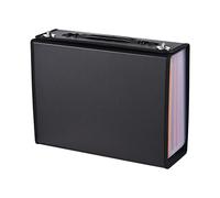 Fafeicy Dossier de Fichiers Extensible, 24 Poches de Document de Document Couleur Arc-en-ciel avec des étiquettes Handle et Ferme les Fermoirs, pour la Maison, le Bureau, L'école, A4, (24 poches sac)