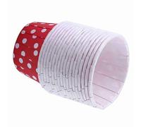 Fafeicy Doublures de Cupcakes en Papier Enduit, 100 Pièces, Gobelets de Cuisson, 2x1.5x1,2 Pouces, étuis à Muffins Résistants à la Graisse pour Fête, Mariage, Anniversaire, Pâtisserie (Point de