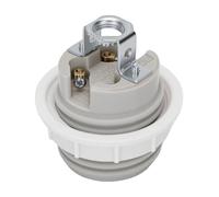 Fafeicy Douille de Lumière en Céramique, Support de Lampe en Porcelaine à | Construction en Porcelaine Blanche, Culot à Vis E27, Compatible avec les Lustres et les Suspensions pour la Maison ou le
