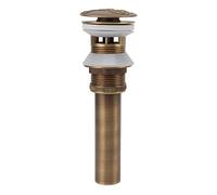 Fafeicy Drain d'évier en Cuivre avec Noyau de Rebond de 380 G pour Salle de Bain, Cuisine, Baignoire, Conception d'égouttoir, Filtre Amovible, Appuyez pour Sceller et Drainer (cuivre)
