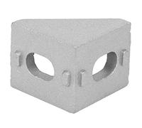 Fafeicy Équerre en Aluminium 2 Trous Angle Droit Type L | Aluminium Résistant à L'érosion, Taille 0,7x0,8x0,8 Pouce, pour Cadres en Extrusion D'aluminium 2020, Construction de Cadre