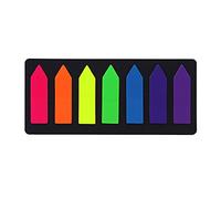 Fafeicy Étiquette en Forme de Flèche Marqueur de Page PET 20 Feuilles Bloc-Notes Inscriptibles Onglets d'index Fluorescents Couleur Vive pour le Bureau, l'école, les Notes de Livre de Lecture et