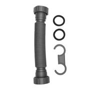 Fafeicy Flexible Sink Drain Pipe 45mm Filetage Connexion | 31,5in Maximum Extensible P Trap Kit D'évacuation D'évier pour Cuisine Salle de Bain