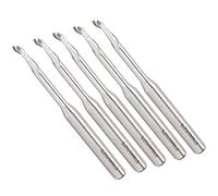 Fafeicy Fraise Hélicoïdale pour Défonceuse CNC, Queue de 8 Mm, Longueur | Goulet profond à cannelure unique pour le bois, diamètre de coupe de 16mm, Kit de 5 pièces, bord tranchant de rasoir poli,