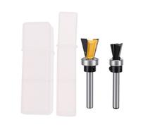 Fafeicy Fraises à Queue D'aronde pour Défonceuse, Queue de 1/4 Po, | Pointes en Alliage de Tungstène, Guide à Roulement, Assemblage de Tiroir D'armoire, Compatibilité avec contreplaqué en Bois