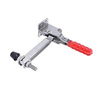 Fafeicy Horizontal Arrow Storage Case Toggle Clamp, Steel Fixture Tool | Outil à main pour assemblage de soudage, capacité de maintien de 45 kg, poignée à levier avec couvercle en plastique,